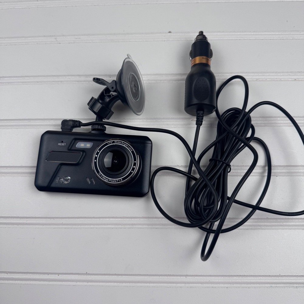 4in In Car Dashcam Camera Front Rear HD 1080P 170 Wide Angle 12.0 Mega Tested